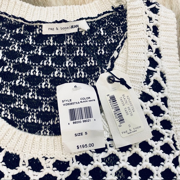 rag & bone/JEAN Taryn Crocheted Colorblock Tank - Picture 7 of 9